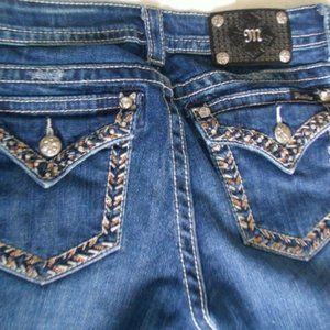 Nwot Miss Me Jeans Boot Cut size 29 Signature Embellished pocket